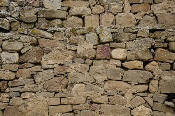 Parede Antiga Fortaleza Feita Pedra Fundo Uma Pedra Velha — Fotografia de Stock