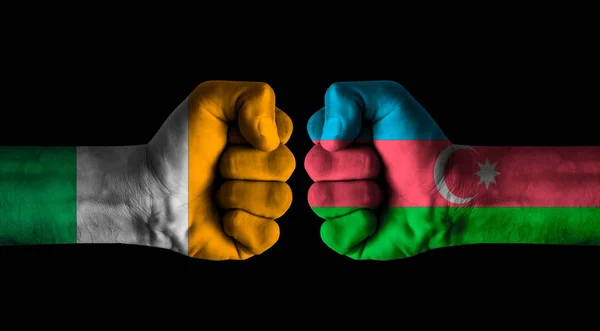Кот Дівуар Проти Азербайджану — стокове фото