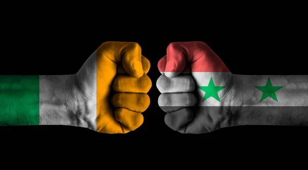 Costa Avorio Contro Siria — Foto Stock