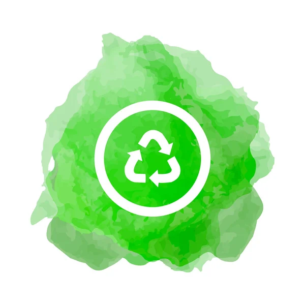 Recycling Icon Green Environment — Stock Vector