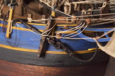 Yelkenli gemi - Ödül ahşap antika model bina