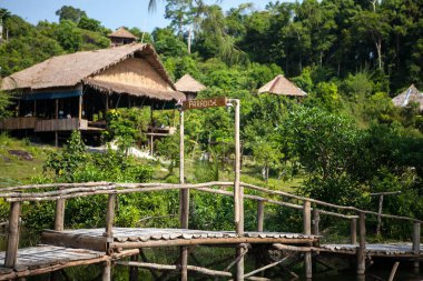 Bambu kulübe, Koh Rong Adası, Kamboçya