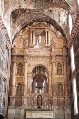 Eski Goa, Hindistan - 10 Mart 2015. Kilise St Francis Assisi,