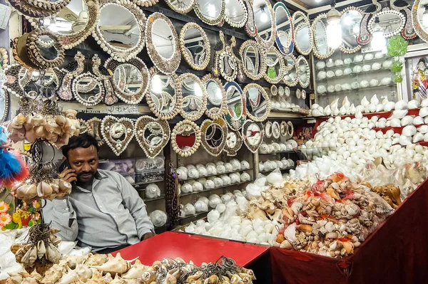 Haridwar Índia Dezembro 2016 Mercado Local Perto Har Pauri Haridwar — Fotografia de Stock