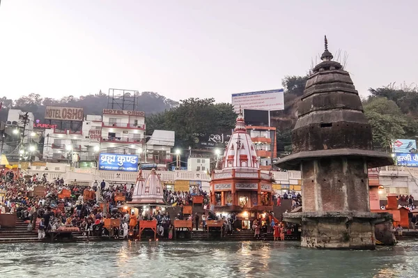 Haridwar Indien Dezember 2016 Menschen Ufer Des Ganga Flusses Har — Stockfoto