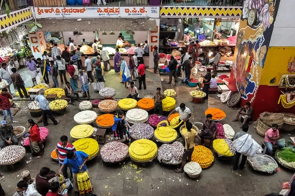 Bangalore India Diciembre 2016 Mercado Central Bangalore — Foto de Stock