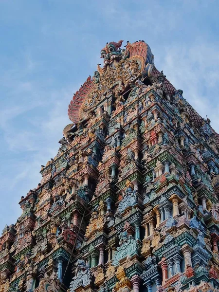Madurai India Noviembre 2017 Templo Meenakshi Sundareswarar Madurai Tamil Nadu —  Fotos de Stock