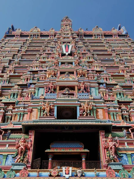 Tiruchirappalli Сполучені Штати Америки Листопада 2017 Року Srirangam Rajagopuram Монументальна — стокове фото