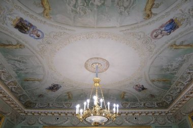 Saint-Petersburg, Rusya Federasyonu-Temmuz 2017 yaklaşık. Devlet Hermitage Müzesi, genel personel Binası iç