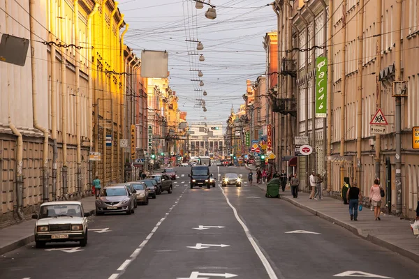 Saint Petersburg Russia Circa July 2011 Gorohovaya Street Opened Road — Stock Photo, Image
