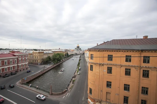 Saint Petersburg Rosja Lipca 2011 Piękną Panoramę Miasta Deszczowy Dzień — Zdjęcie stockowe