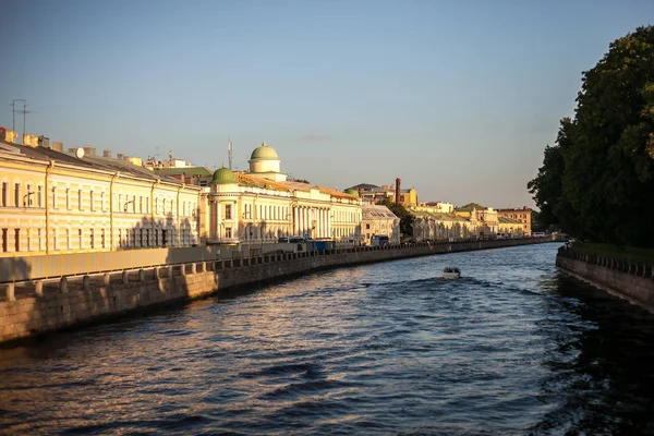 Sankt Petersburg Ryssland Circa Juli 2013 Vacker Utsikt Över Fontankafloden — Stockfoto