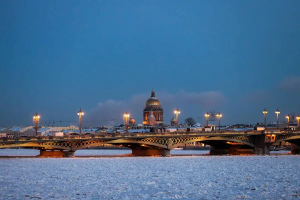 São Petersburgo Rússia Por Volta Abril 2014 Bela Vista Pôr — Fotografia de Stock