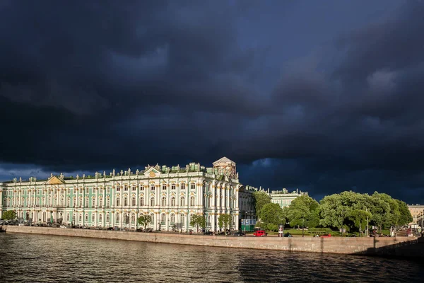 Saint Petersburg Oroszország Körül Június 2014 Gyönyörű Nyári Látkép Néva — Stock Fotó