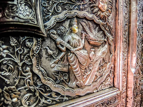 Deshnok Índia Circa Março 2018 Bela Arquitetura Famoso Templo Karni — Fotografia de Stock