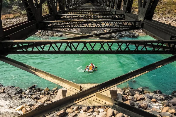 Rishikesh India Circa Abril 2018 Rafting Río Ganga Rishikesh Uttarkhand — Foto de Stock