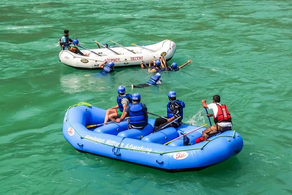 Rishikesh India Circa Abril 2018 Rafting Río Ganga Rishikesh Uttarkhand — Foto de Stock