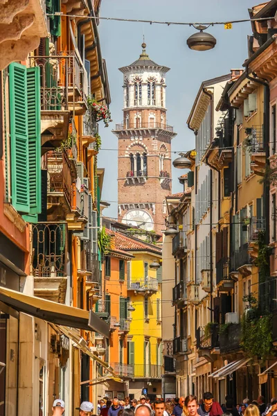 Verona Italy Circa September 2018 Beautiful Streets Verona Sunny Day — Stock Photo, Image