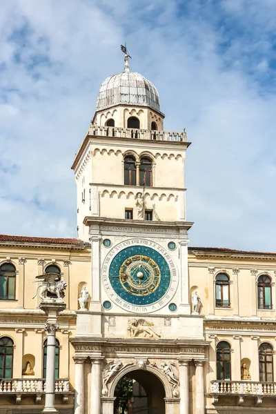 Padova Italia Circa Septiembre 2018 Hermosa Vista Torre Del Reloj — Foto de Stock