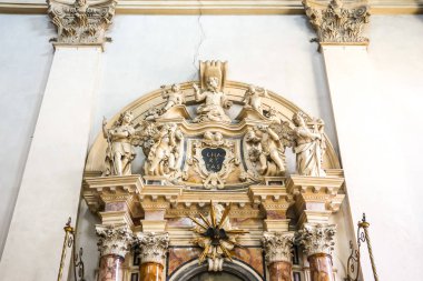 Vicenza, İtalya - Eylül 2018. Vicenza 'daki Katolik Kilisesi (Chiesa di San Giuliano).