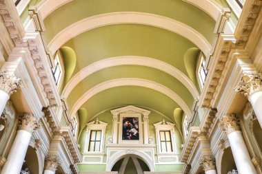 Vicenza, İtalya - Eylül 2018. Vicenza 'daki Katolik Kilisesi (Chiesa di San Gaetano).