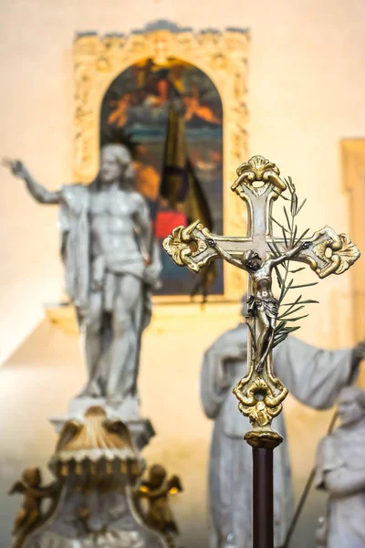 Vicenza Ιταλία Circa Σεπτέμβριος 2018 Εσωτερικοί Χώροι Της Καθολικής Εκκλησίας — Φωτογραφία Αρχείου