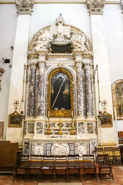 Vicenza Itália Circa Setembro 2018 Interiores Igreja Católica Chiesa San — Fotografia de Stock