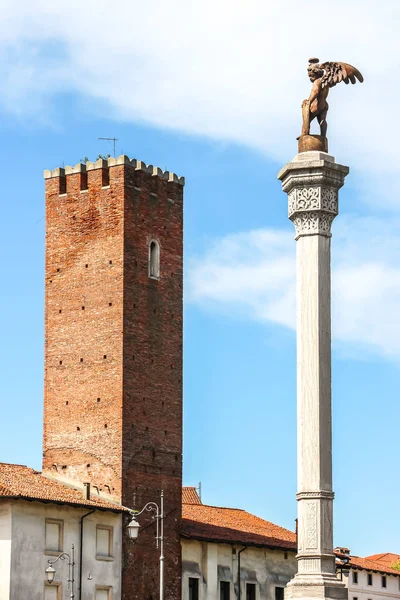 Виченца Италия Октябрь 2018 Года Статуя Ангела Виченце — стоковое фото