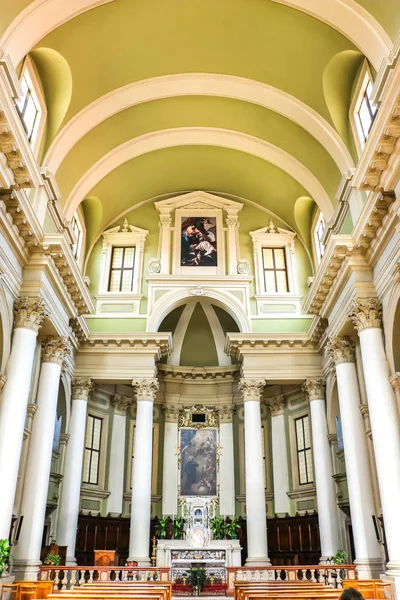 Vicenza Itália Circa Setembro 2018 Interiores Igreja Católica Chiesa San — Fotografia de Stock