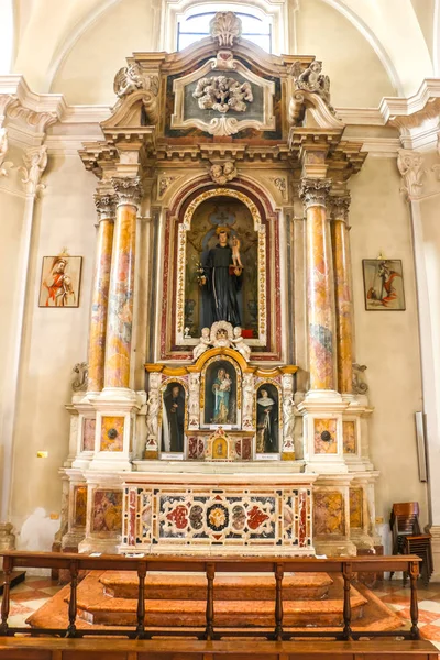 Lonigo Italia Circa Septiembre 2018 Interiores Iglesia Católica Chiesa Vecchia — Foto de Stock