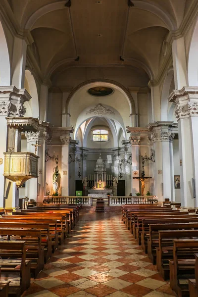 Lonigo Ιταλία Circa Σεπτέμβριος 2018 Εσωτερικοί Χώροι Της Καθολικής Εκκλησίας — Φωτογραφία Αρχείου