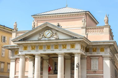 Trieste, Italy - Circa August 2018. Chamber of commerce (Camera di Commercio, Industria, Artigianato e Agricoltura Venezia Giulia) building in Trieste.