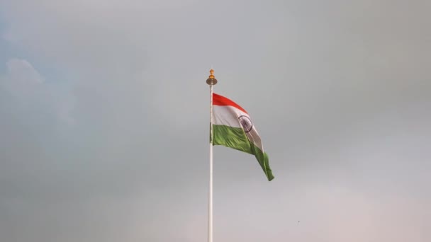 Bandeira Indiana Estação Ferroviária Tirupati — Vídeo de Stock