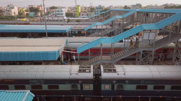 Tirupati Índia Por Volta Dezembro 2019 Vista Estação Ferroviária Tirupati — Vídeo de Stock