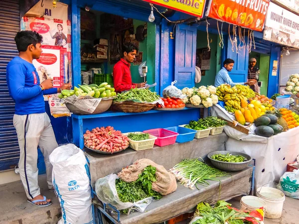 Rishikesh India Circa Marzo 2018 Mercado Verduras Las Calles Rishikesh — Foto de Stock