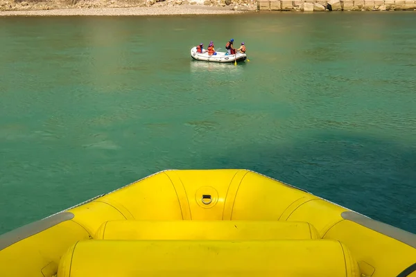 Rishikesh India Circa Marzo 2018 Rafting Río Ganga Rishikesh — Foto de Stock