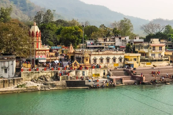 Rishikesh Indien Circa März 2018 Schöne Aussicht Auf Den Ganga — Stockfoto