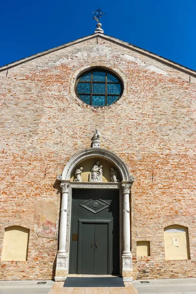 Pordenone Italy Circa August 2018 波代诺内天主教教堂 Chiesa Del Cristo 的美丽建筑 — 图库照片