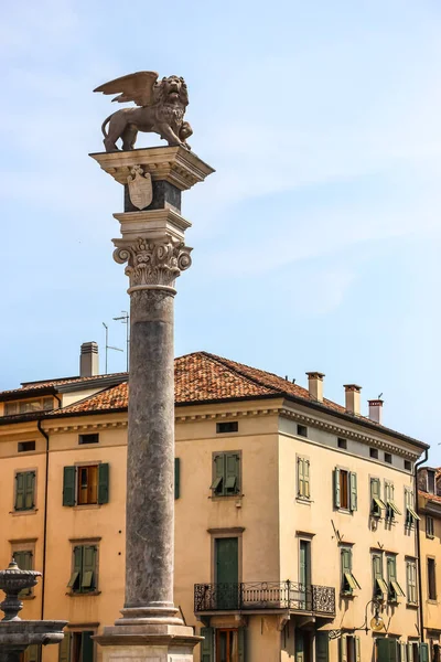 Udine Itália Cerca Agosto 2018 Vista Piazza Della Liberta Praça — Fotografia de Stock