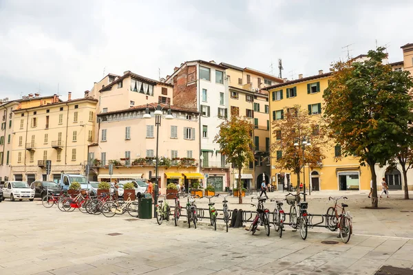 Brescia Italia Circa Septiembre 2018 Hermosas Calles Brescia Día Soleado — Foto de Stock
