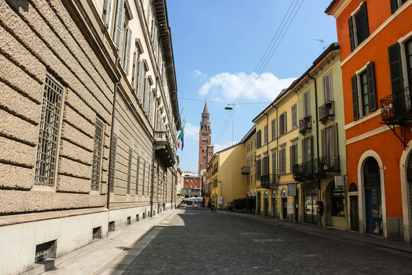 Cremona Ιταλία Circa Σεπτέμβριος 2018 Όμορφοι Δρόμοι Της Κρεμόνας Ηλιόλουστη — Φωτογραφία Αρχείου