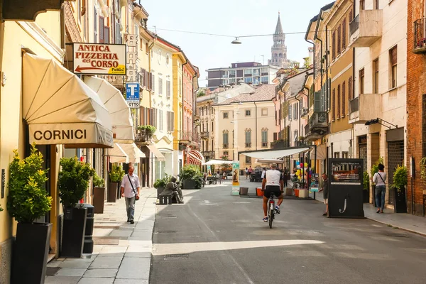 Cremona Ιταλία Circa Σεπτέμβριος 2018 Όμορφοι Δρόμοι Της Κρεμόνας Ηλιόλουστη — Φωτογραφία Αρχείου