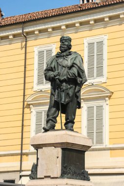 Parma, İtalya - Eylül 2018. Parma şehir merkezinin güzel mimarisi.