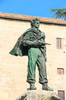 Parma, İtalya - Eylül 2018. Parma şehir merkezinin güzel mimarisi.