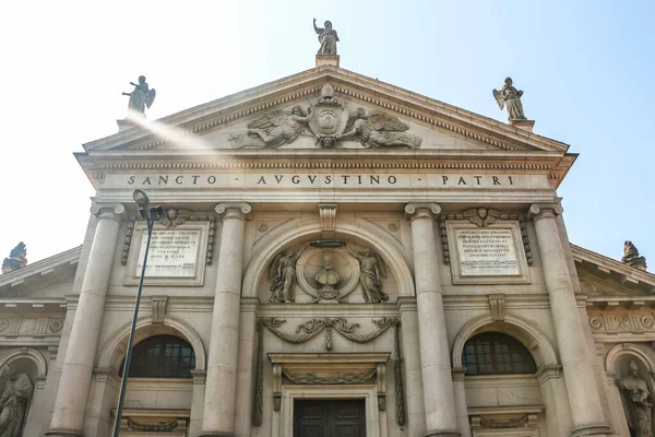 Piacenza Olaszország Nagyjából 2018 Szeptember Gyönyörű Építészet Katolikus Templom Chiesa — Stock Fotó