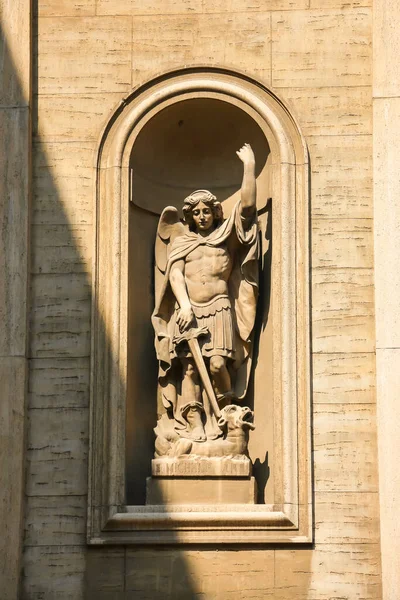 Piacenza Itálie Circa Září2018 Krásná Architektura Katolického Kostela Chiesa Cattolica — Stock fotografie