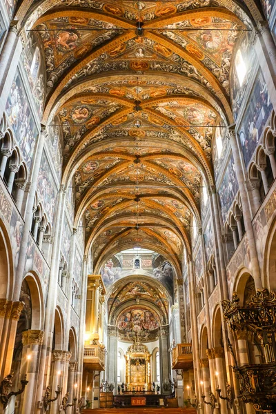 Parma Itália Circa Setembro 2018 Interiores Igreja Católica Cattedrale Parma — Fotografia de Stock