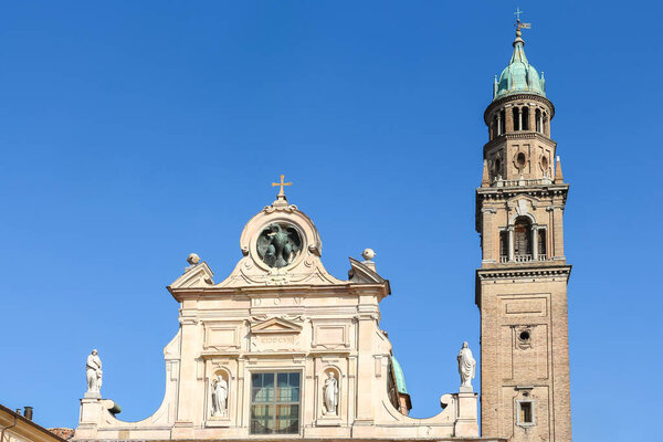 Parma, Italy - Circa September 2018. Beautiful architecture of catholic church (Chiesa di San Giovanni Evangelista).