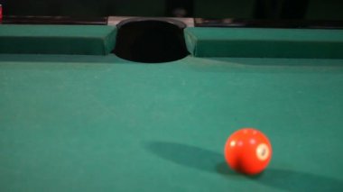 Bilardo, turuncu topu sayı ağacı orta delik, Amerikan havuz düşen
