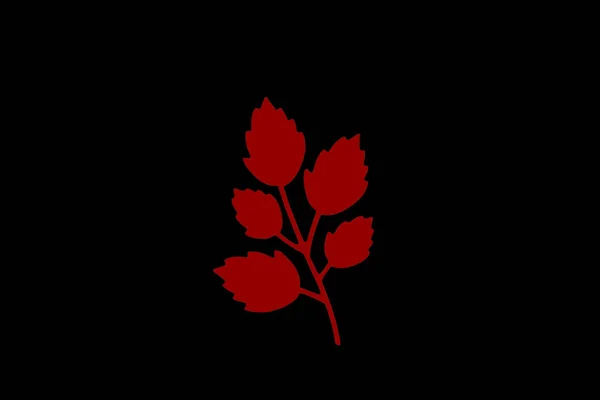 Объекты Выполненные Красным Цветом Чёрном Фоне Предметы Дизайна Любовь Чашка — стоковое фото